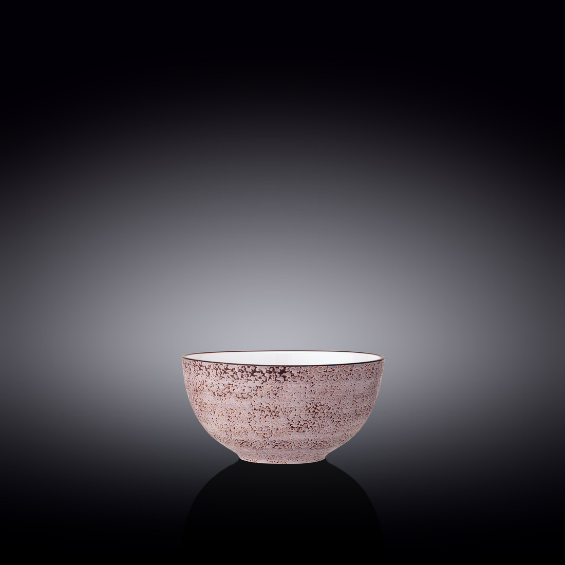 Wilmax Splash Porcelain Bowl, 8 oz, 4 in, Violet, Set of 6