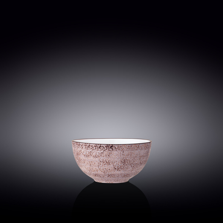 Wilmax Splash Porcelain Bowl, 8 oz, 4 in, Violet, Set of 6