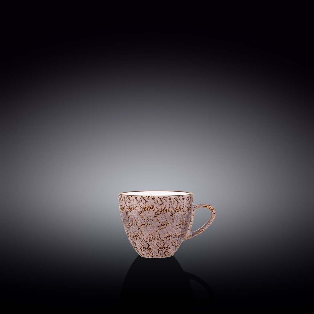 Wilmax Splash Porcelain Cup, 3 oz, Violet, Set of 6