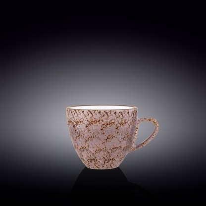 Wilmax Splash Porcelain Cup, 10 oz, Violet, Set of 6