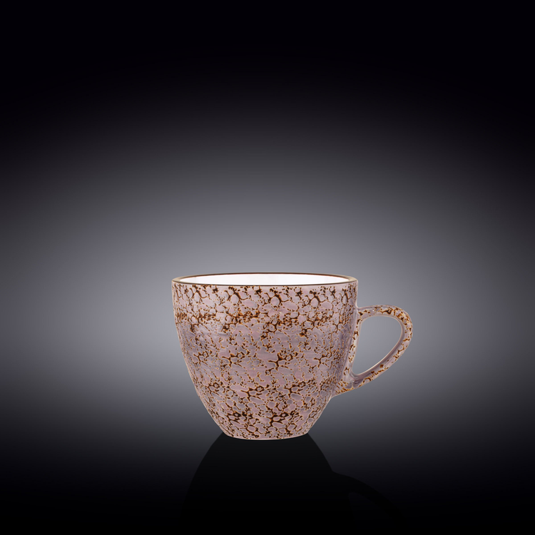 Wilmax Splash Porcelain Cup, 10 oz, Violet, Set of 6