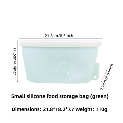 Food-grade vertical silicone fresh-keeping bag