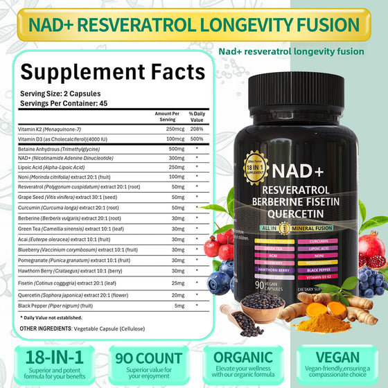 NAD Supplement Capsules Nutritional Support product image 2