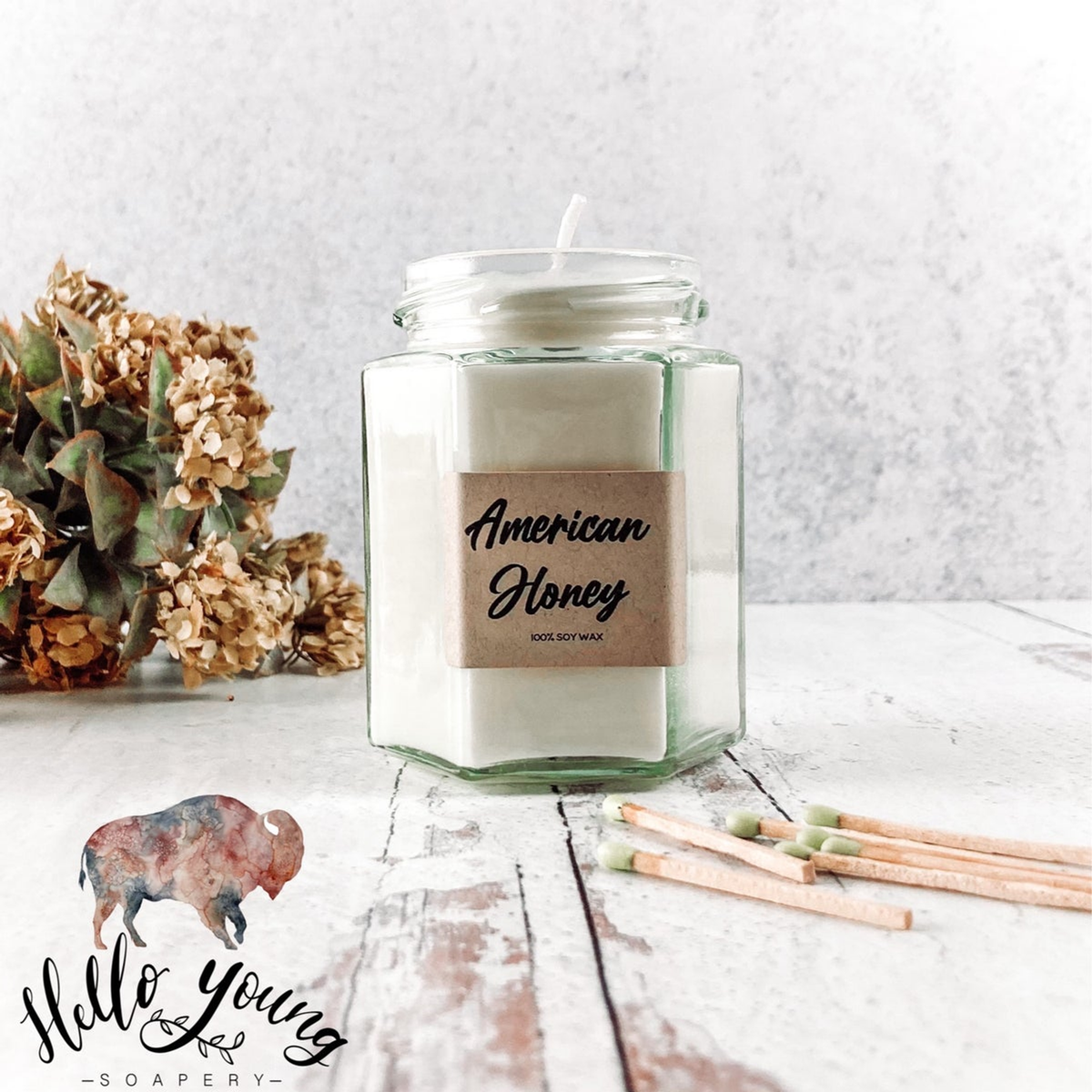 American Honey Candle by Hello Young Soapery