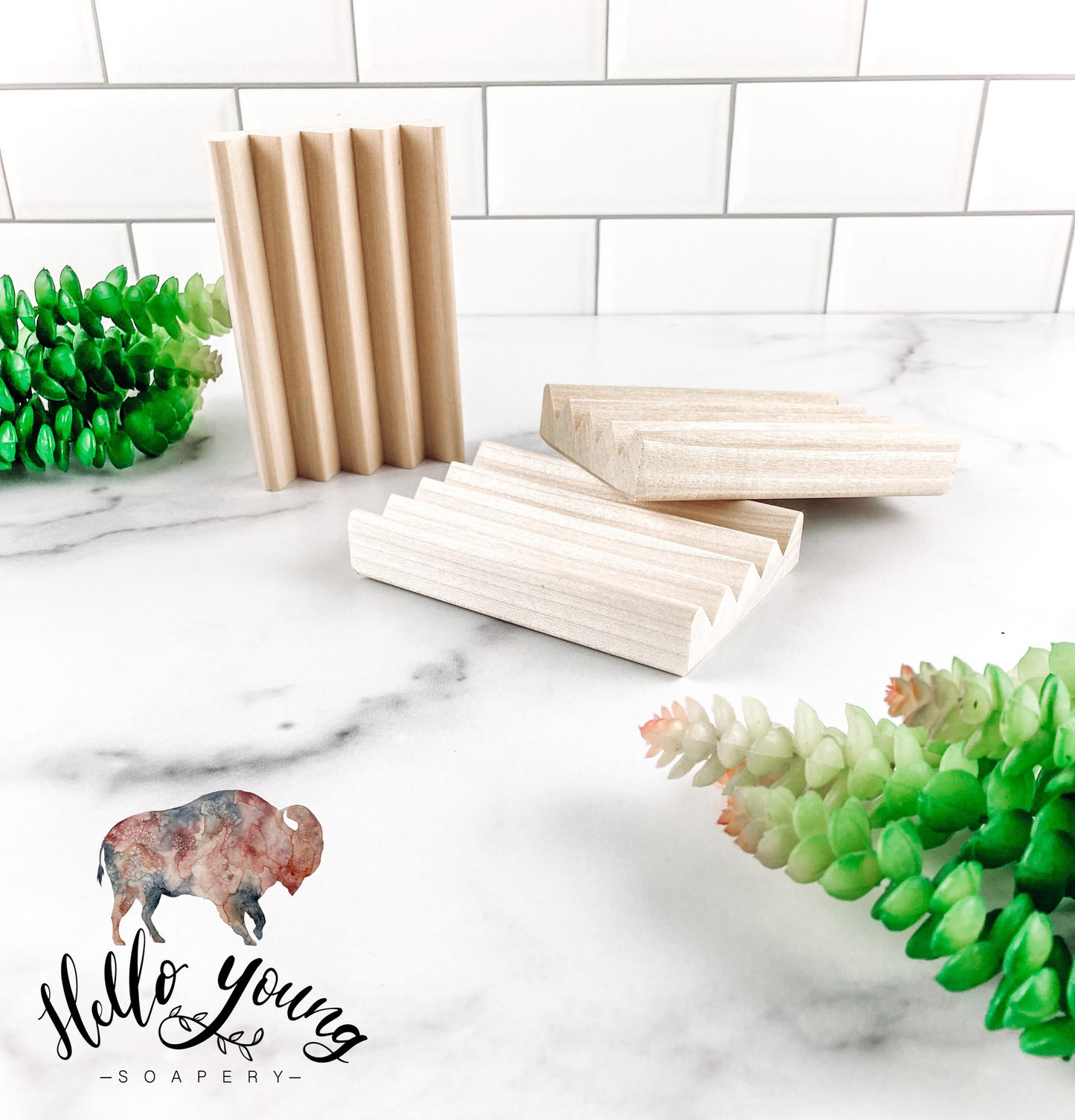 Crinkle Soap Dish by Hello Young Soapery