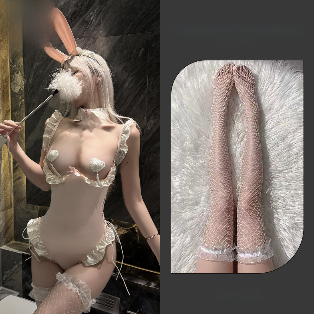 Women's lingerie strap bodysuit