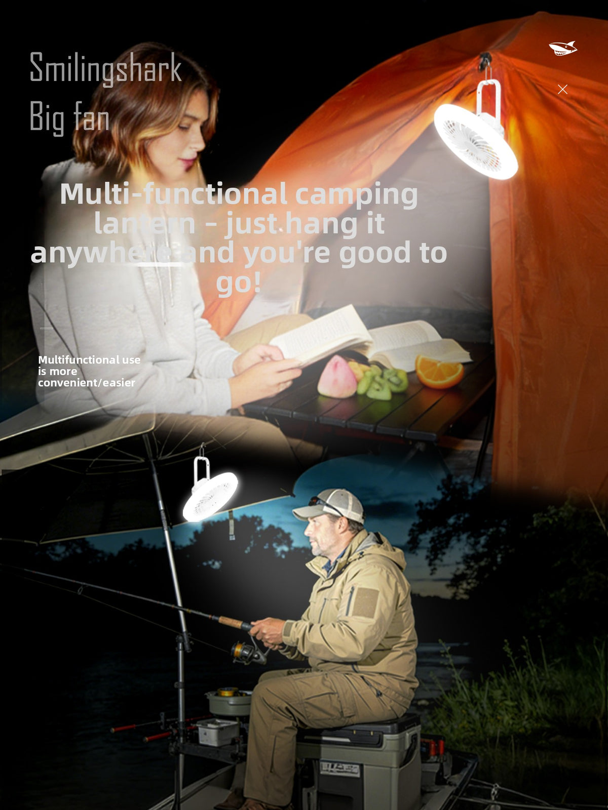 Rechargeable wire-free sunshade lamp