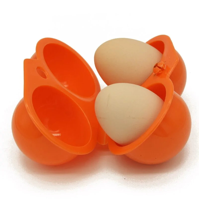 Plastic Container Two Eggs Box