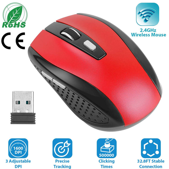 2.4G Wireless Gaming Mouse with Adjustable DPI Buttons