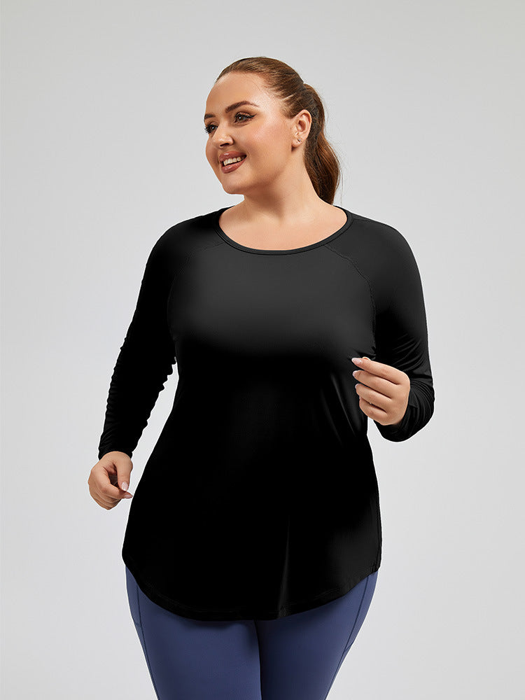 Loose Mesh Yoga Cover-Up Long Sleeve Top