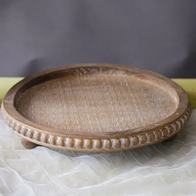 Vintage Wooden Bead Display Tray
