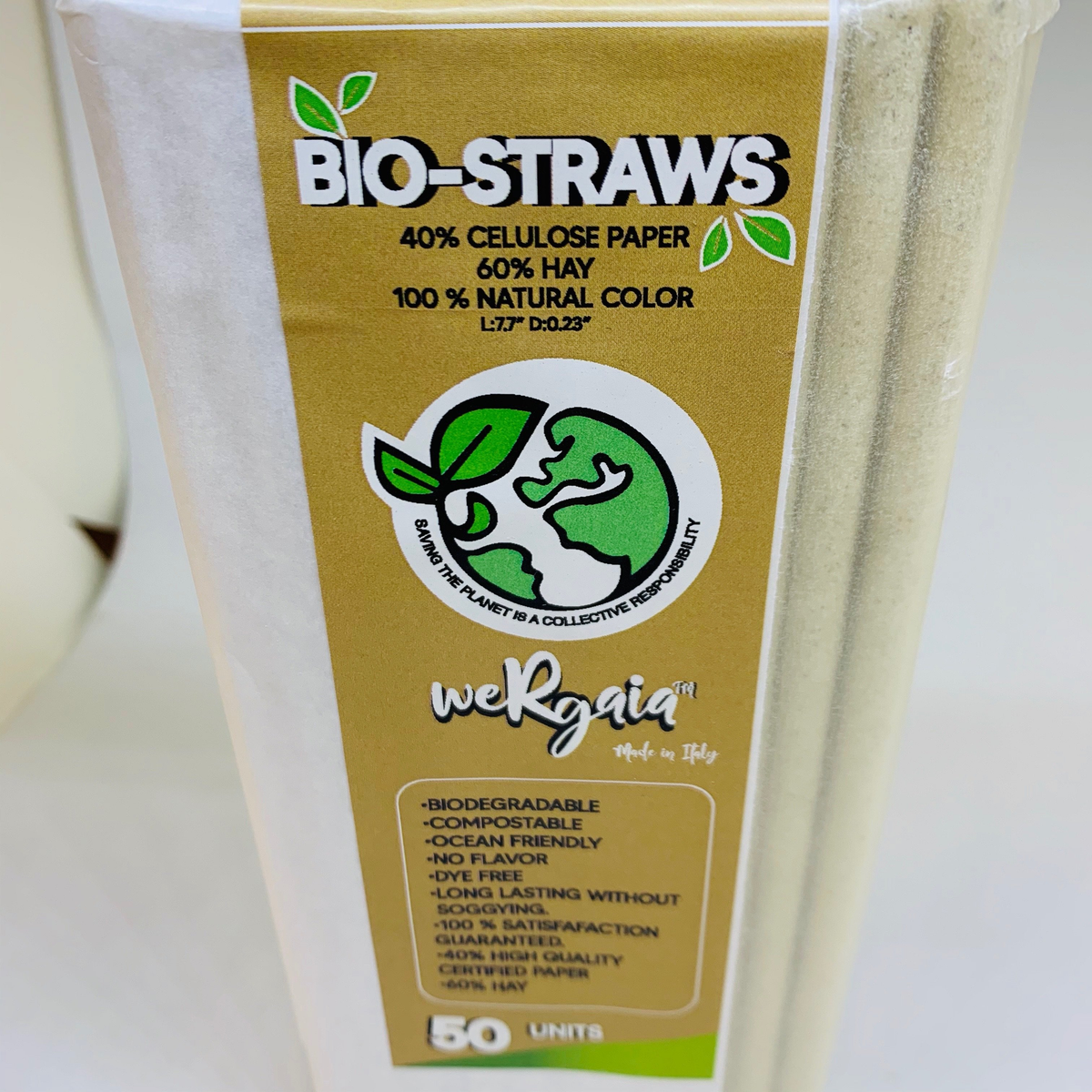 Bio-Straw Paper Drinking Straws by weRgaia