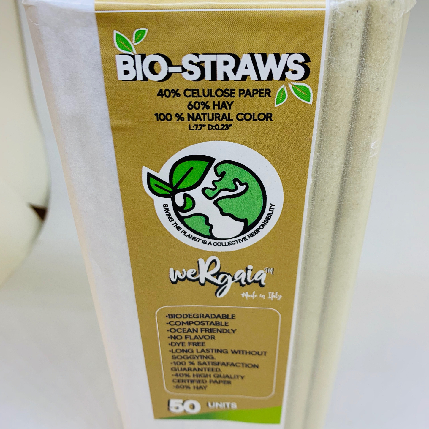 Bio-Straw Paper Drinking Straws by weRgaia