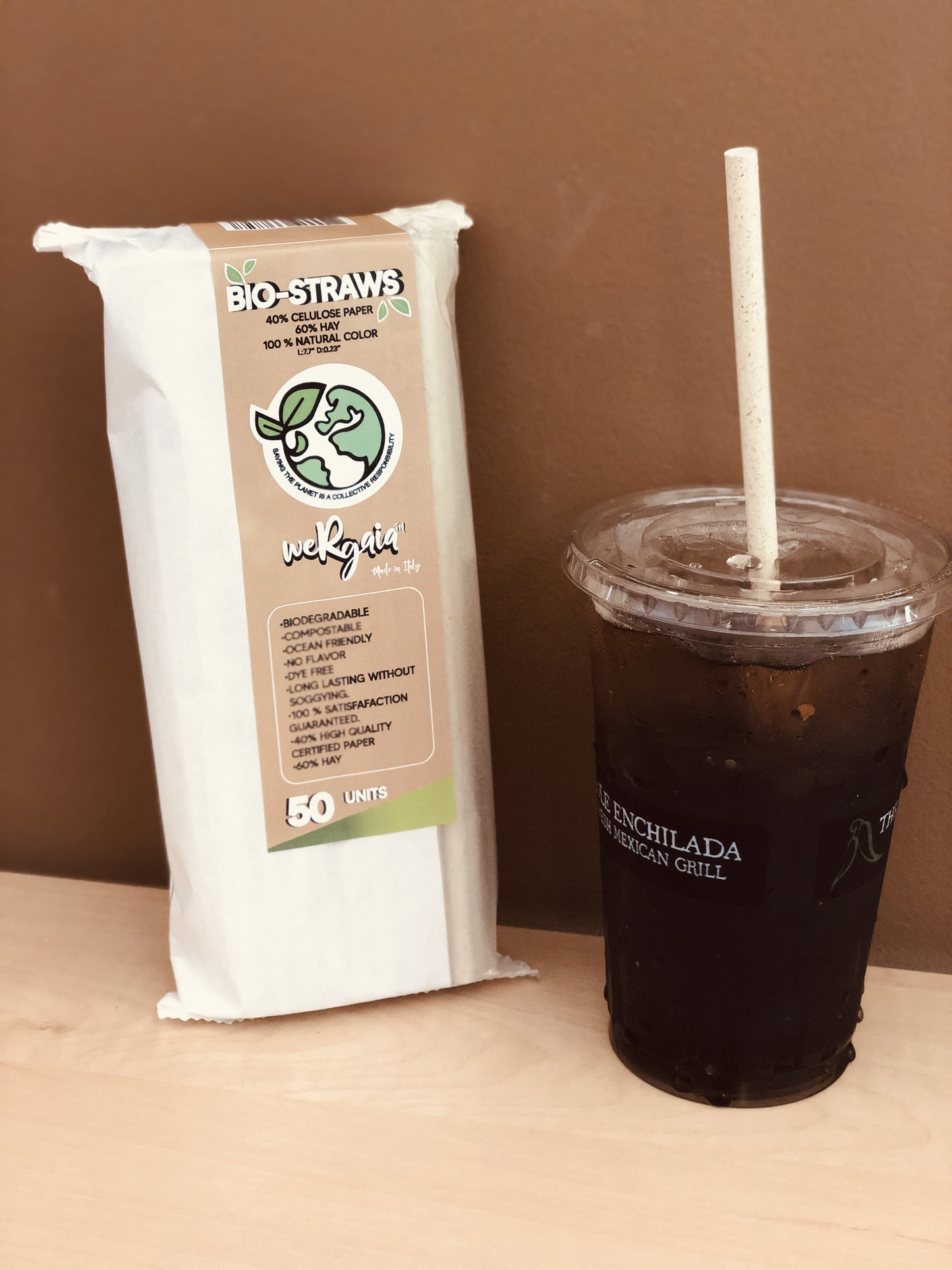 Bio-Straw Paper Drinking Straws by weRgaia
