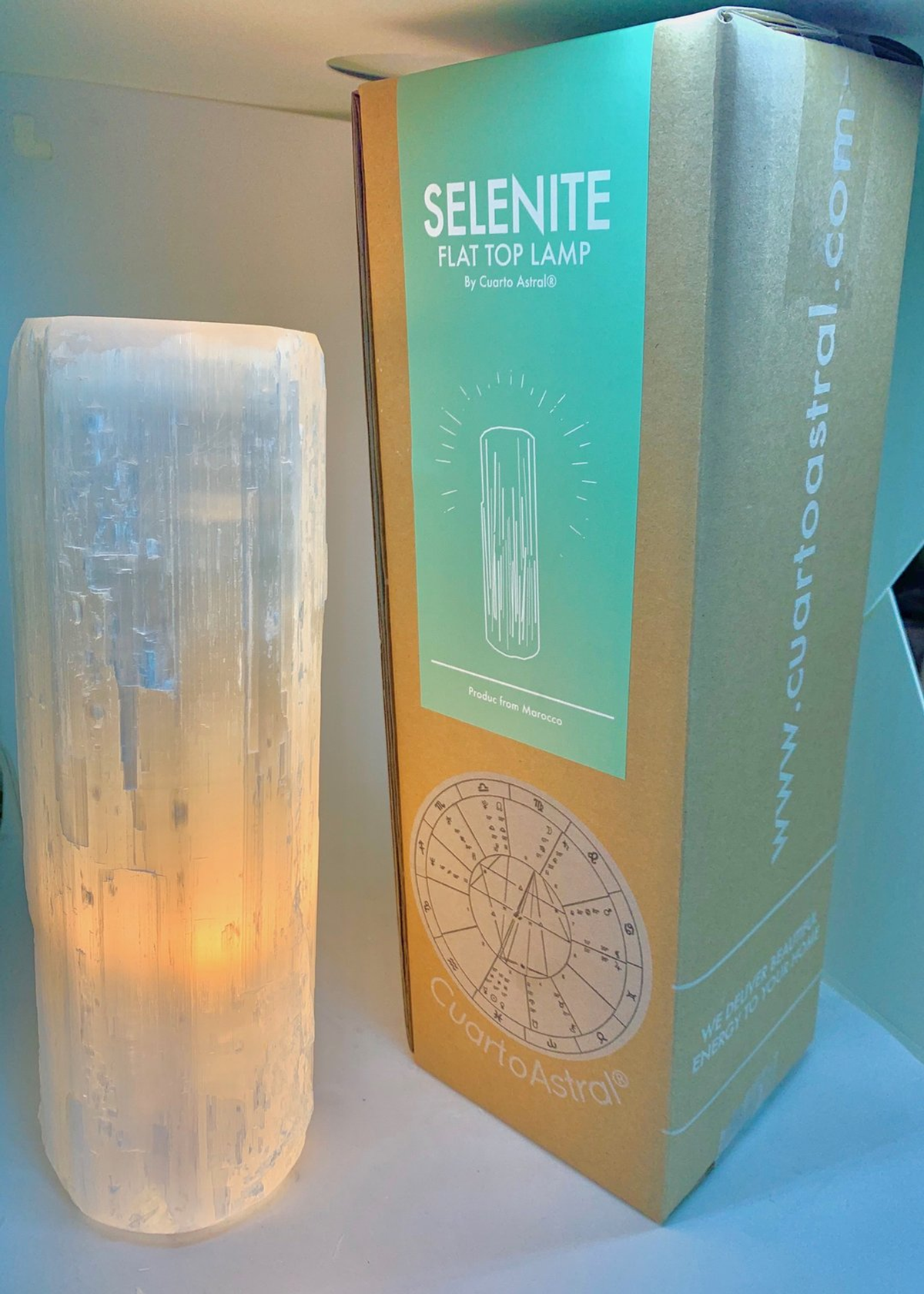 Selenite Lamp by CuartoAstral