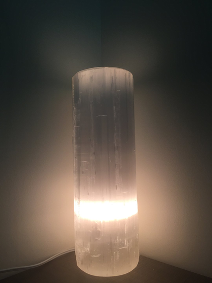 Selenite Lamp by CuartoAstral