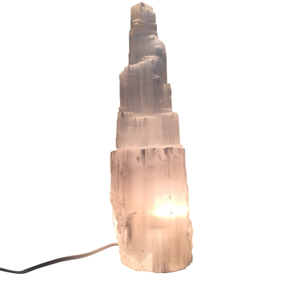 Selenite Lamp by CuartoAstral