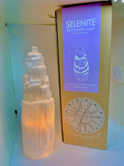 Selenite Lamp by CuartoAstral
