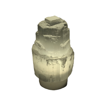 Selenite Lamp by CuartoAstral
