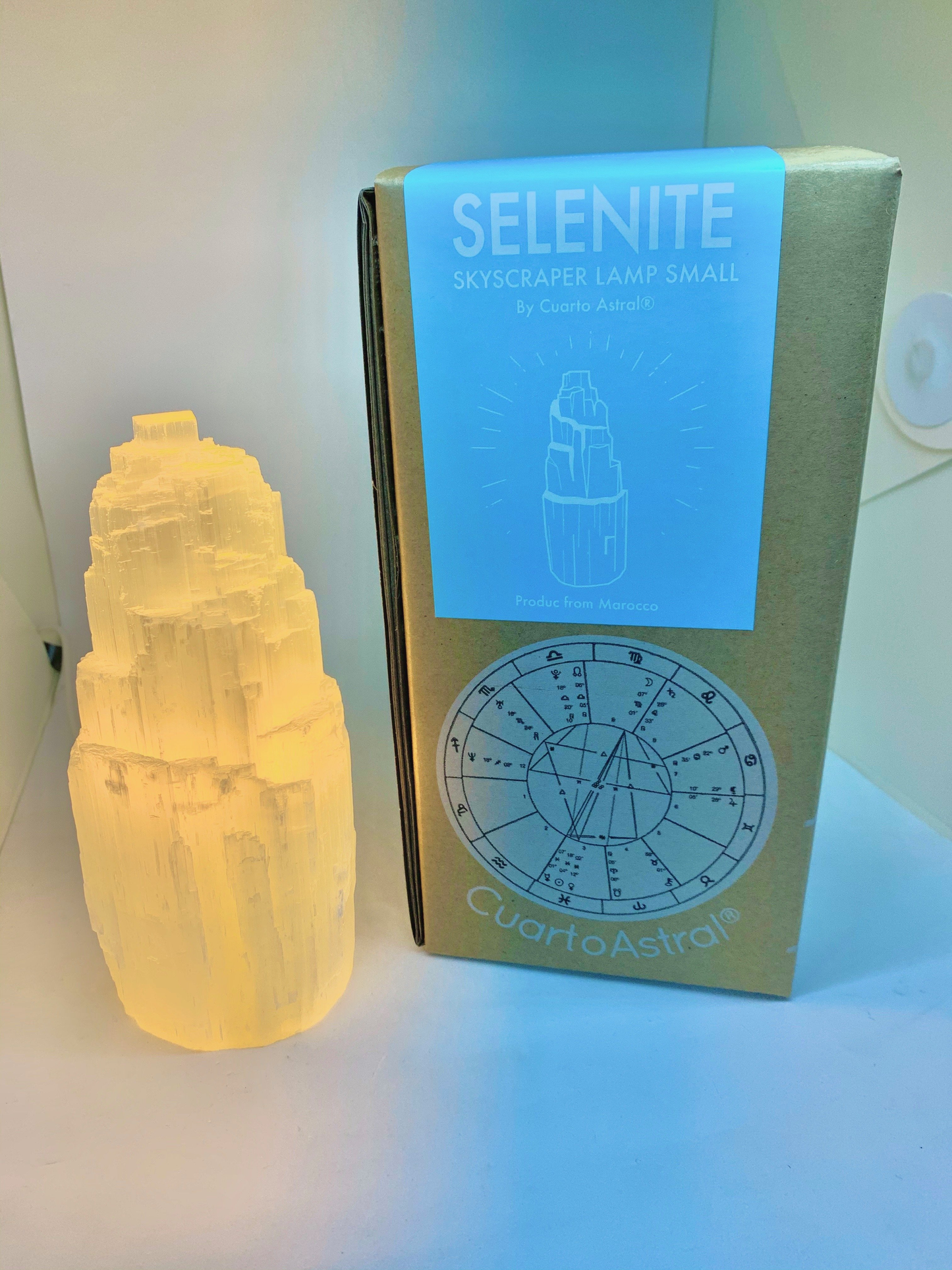 Selenite Lamp by CuartoAstral
