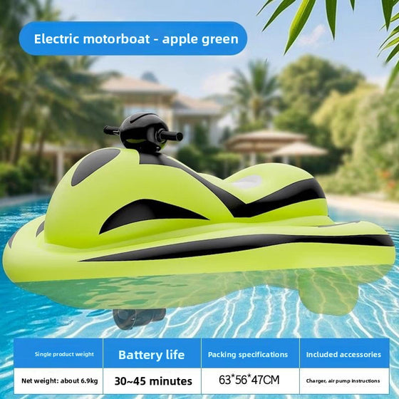 Inflatable boat electrically inflated children's kart boat, fishing boat product image 1