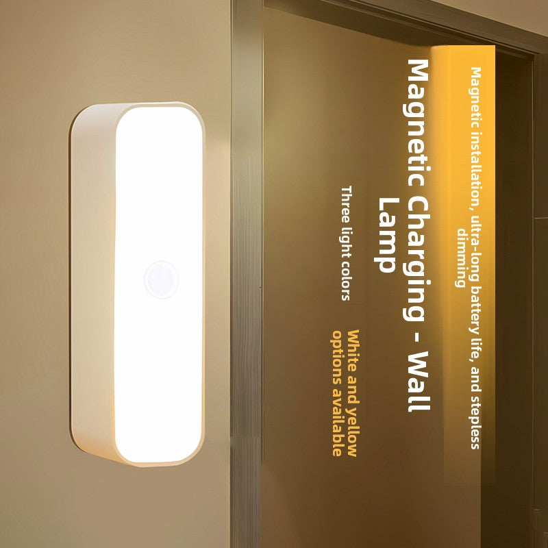Magnetic rechargeable night light bar with three color modes, photo 4