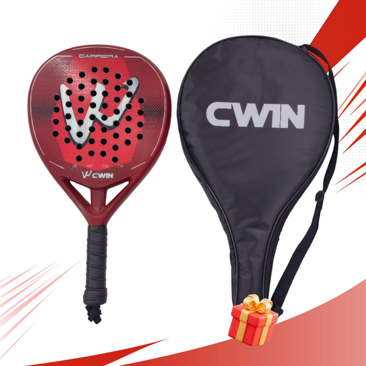 Carbon Fiber Padel Racket with Bag