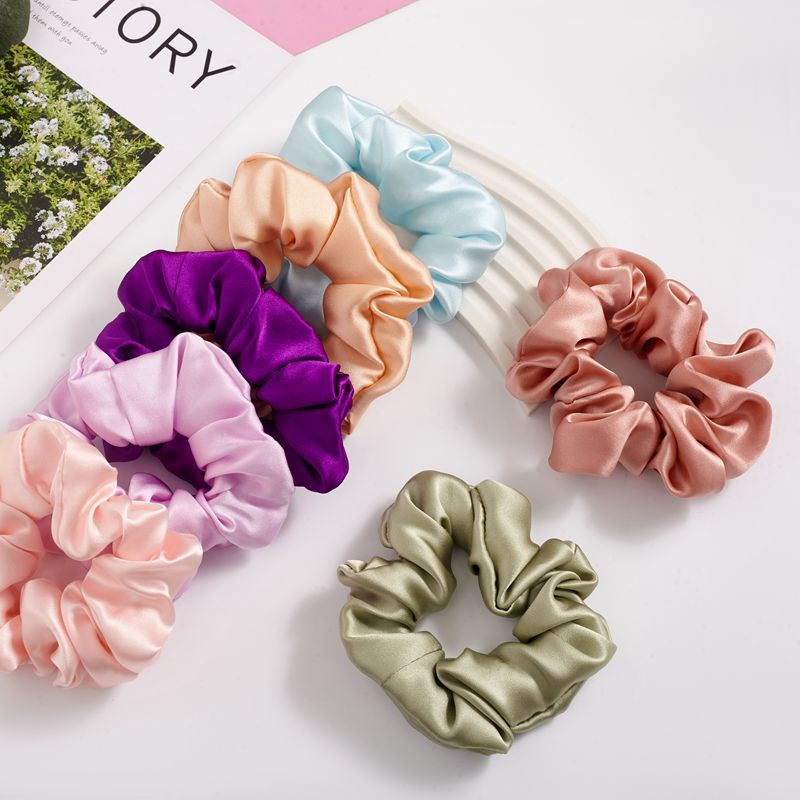 100 Mulberry Silk Large Intestine Hair Band 16mm 3.5cm Hair Rope