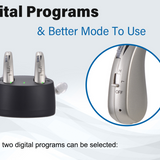Wireless hearing aid with magnetic attachment