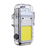 Multifunctional Arc Lighter Keychain with Flashlight and Charger