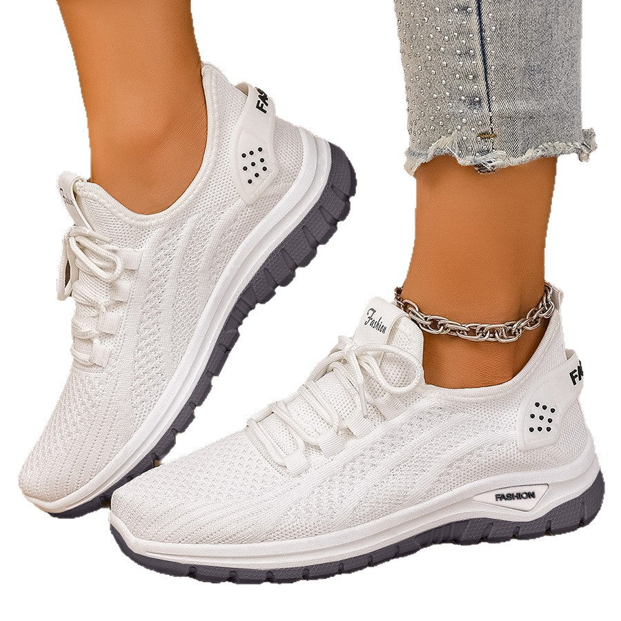 Women's Shoes for Spring and Autumn, Large Size, Comfortable Soft-Soled Running Shoes