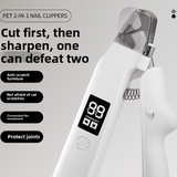 Two-in-One LED Pet Nail Clipper and Grinder