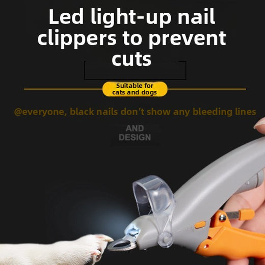 LED Pet Nail Clippers for Cats and Dogs