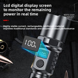 strong flashlight rechargeable with digital display