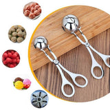 Meatball maker used to shape ground meat into a ball