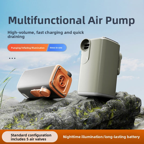 Portable Electric Air Pump with LED Light Electronic & Mechanical product image 1