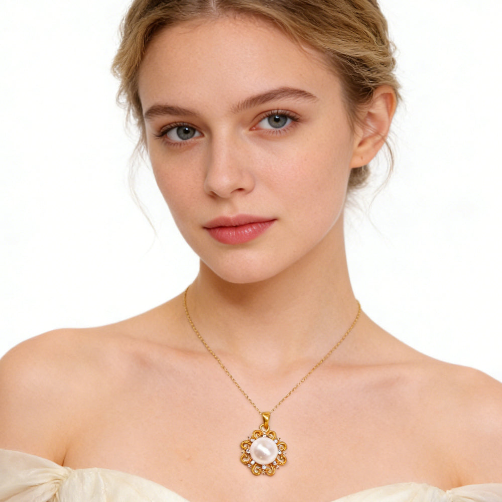 24K Gold Sun Pendant Necklace Choker