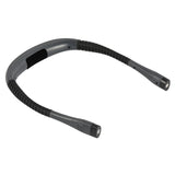 Neck-worn lamp with flexible gooseneck for eye-friendly reading