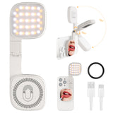 Phone selfie light clipped to a smartphone