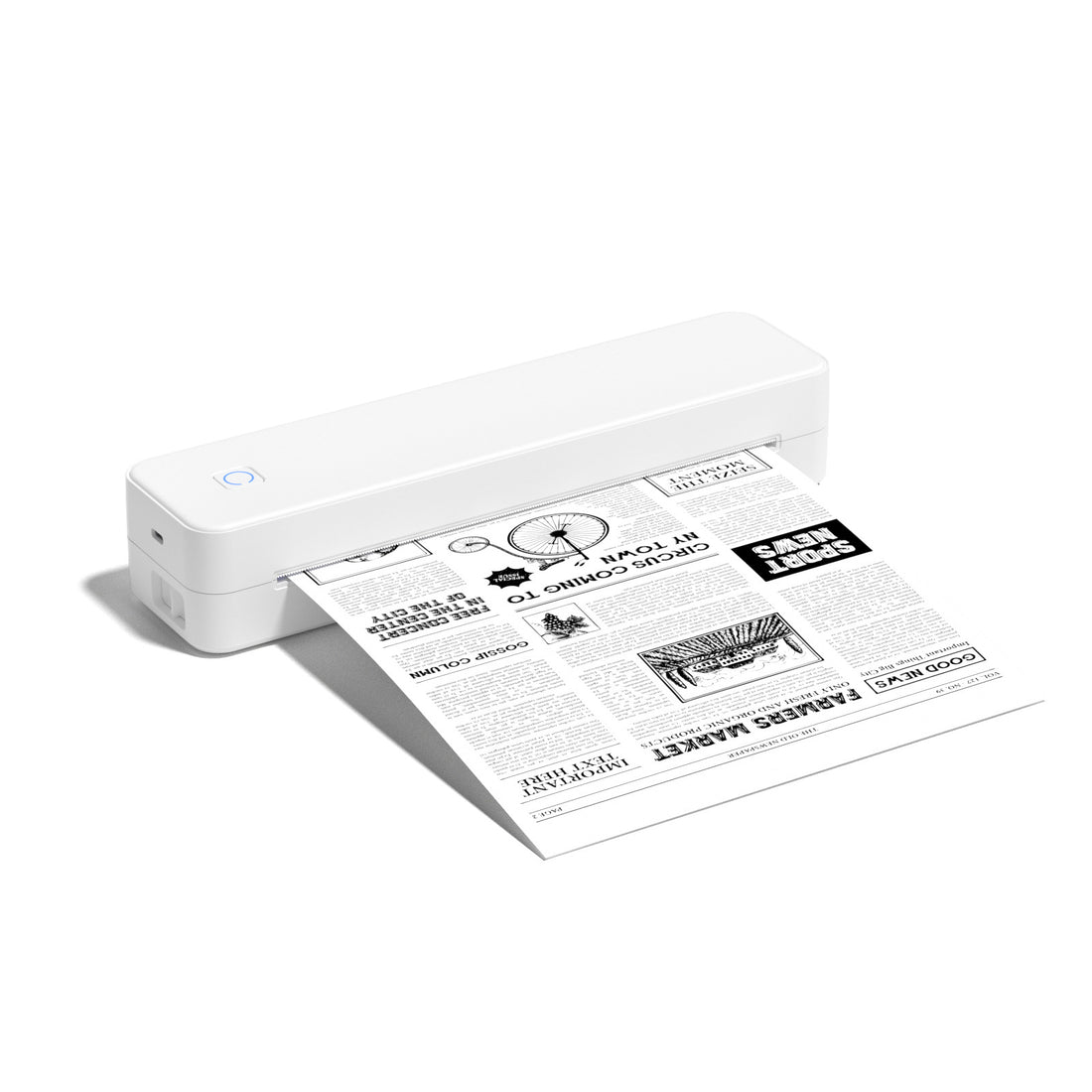 MT80 Portable Bluetooth Thermal Printer in Black and White, image 7 of 9