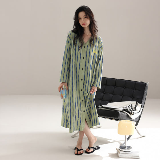 Striped long dress