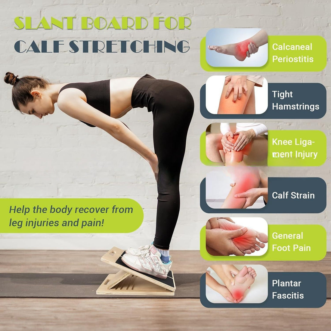 Wooden stretching plate