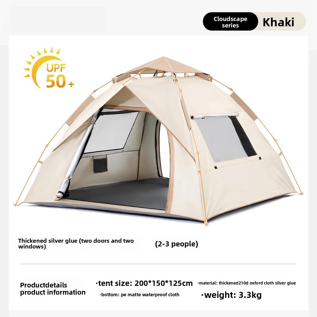 Portable Quick Open Outdoor Camping Tent