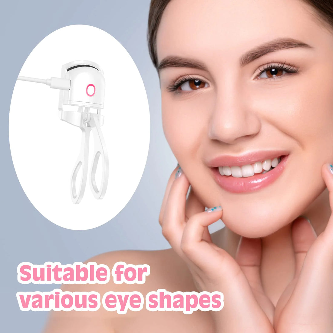 Heated Eyelash Curler — USB Rechargeable Long-Lasting Lash Curler - Image 3