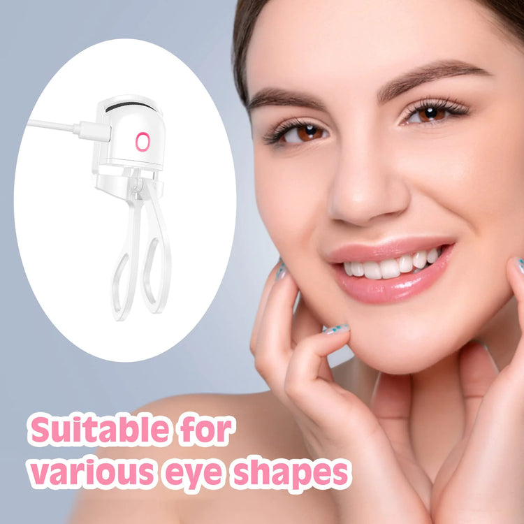 Heated Eyelash Curler — USB Rechargeable Long-Lasting Lash Curler - Image 3