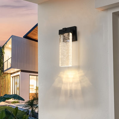 Modern Waterproof Crystal Outdoor Wall Light 2-Pack