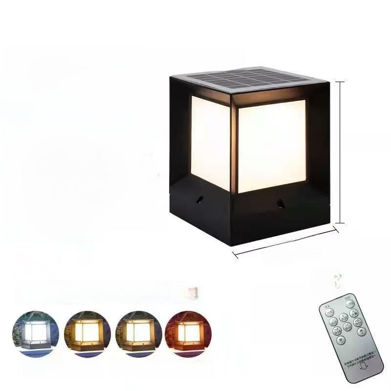 Modern Solar Column Head Lamp