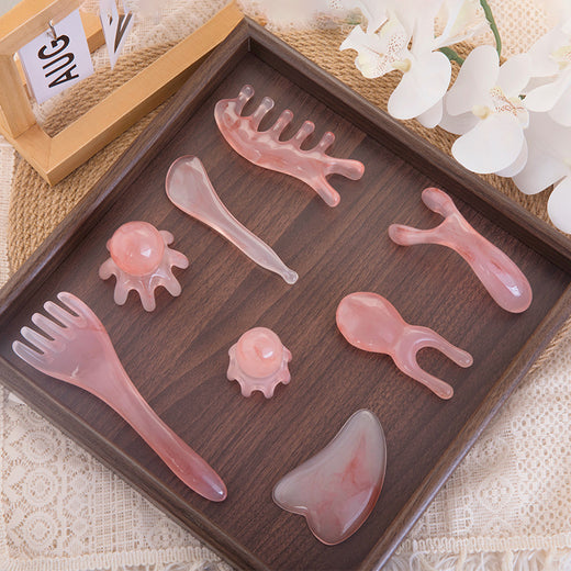 Facial Gua Sha Scraping Stick, Meridian Brush, Octopus Head Massage Comb product image 2