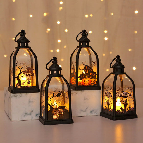Portable Halloween Electronic Candle Lamp