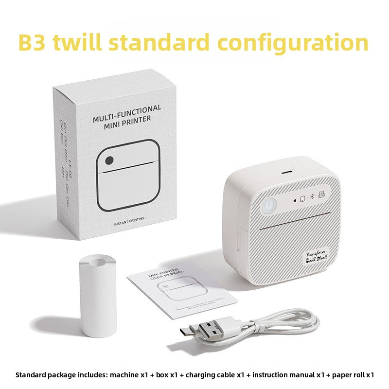 Portable Wireless Bluetooth Thermal Printer for Photo and Label Printing